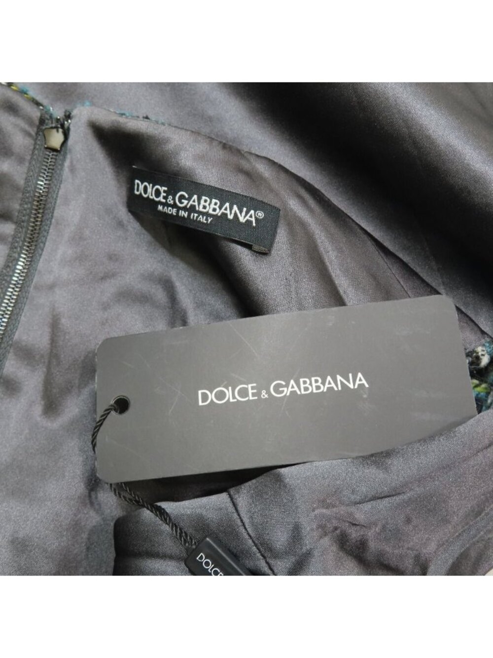 Dolce & Gabbana Tweed Sleeveless Top Tank Top 40 Blue - Picture 5 of 7